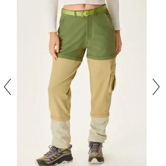 Outdoor Voices Rec Trek Zip Off Pants in Green Size XS - Picture 14 of 14